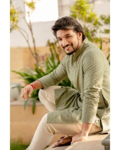 Gautham Karthik Instagram - Outfit & Footwear: @tasvafashion 
Make-up: @salomirdiamond 
Photography: @kiransaphotography 
Styling: @theresa.shalini 
#styledbyshalz