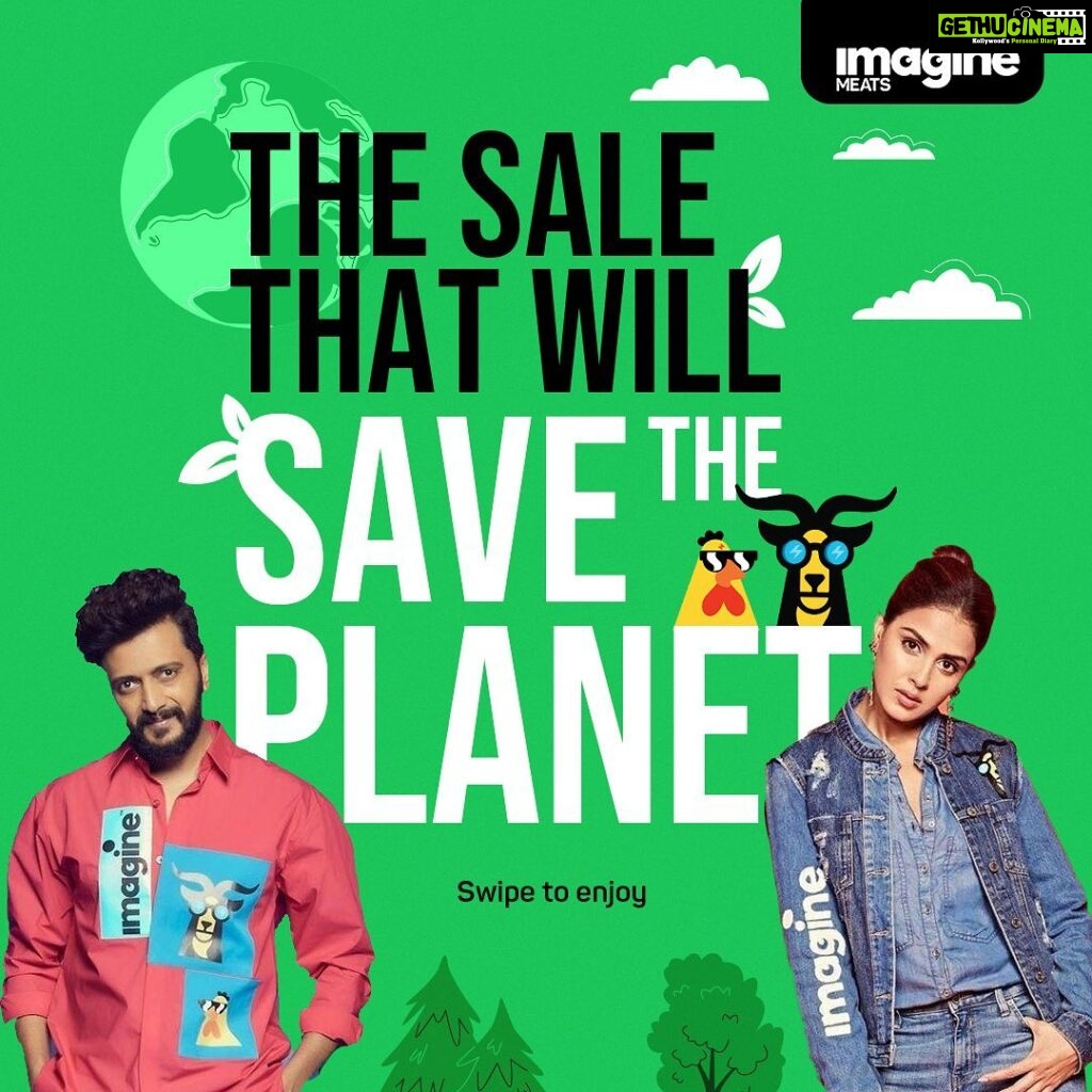 Genelia D'Souza Instagram - The VEGAN WORLD DAY offer continues from Nov 1 - Nov 7 - buy your favourite meat delicacies (made from plants) and make this planet a better place ‘one bite at a time’ #ad #brand @imaginemeats