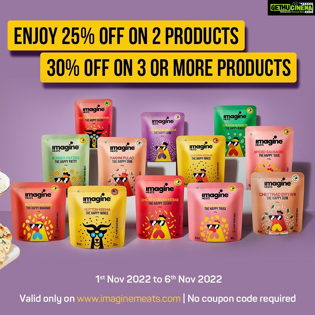 Genelia D'Souza Instagram - The VEGAN WORLD DAY offer continues from Nov 1 - Nov 7 - buy your favourite meat delicacies (made from plants) and make this planet a better place ‘one bite at a time’ #ad #brand @imaginemeats