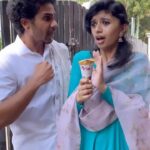 Harija Instagram - When I steal my Husband’s icecream🤯 God their Combo🔥 @ikamalhaasan Urvashi ma’am 🌼 #comedy #harija #icecream #new #trending