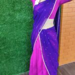 Harija Instagram – Hahaha… ♥️…. 

Costume – @nethiri_couture just fitted me perfectly thank u sweetheart ❤️
Mua – @abi_makeup_artist 😘

#halfsaree #love #purplepinkcombo
#traditional