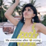Harija Instagram - After crying - all my problems are solved … The clarity u get after pouring out all the stress through tears … I am like I’m the superwomen I will face anything no matter what….... but before that let’s Dance