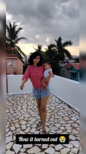 Harija Instagram - This is just for fun.... I love being a mother ... And I don't regret it... I am a mother model😂😂 

@amar_theinfinity_e 

#motherhood