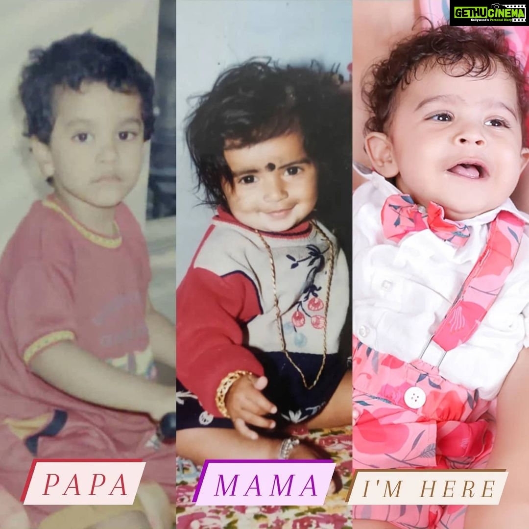 Harija Instagram - I couldn't resist posting this..... Celebrating children's day with our little one .. who is clueless about anything tats happening..... Hehehe @amar_theinfinity_e Tell me guys who does he resemble.... I guess more of Papa's side😜 #childrensday