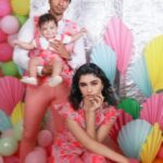 Harija Instagram - Couldn't stop Posting these amazing moments with our son .... Especially him yawning ..... Retro is Real CLARA A Picture painted bright with various colours of joy, delight, and euphoric experiences . Introducing our bud Avyagh To more love, laughter and happiness and of course, diaper changes :) Photography & Styling-@the_girl_with_the_cam_ visual - @khiranramesh MUAH - @sindhuja_srinivasann Costume Partner - @anveshanaclothing Jewellery Partner - @urbanitii Decor Partner - @prakriti_events Furniture - @magadale_furnitur_coimbatore