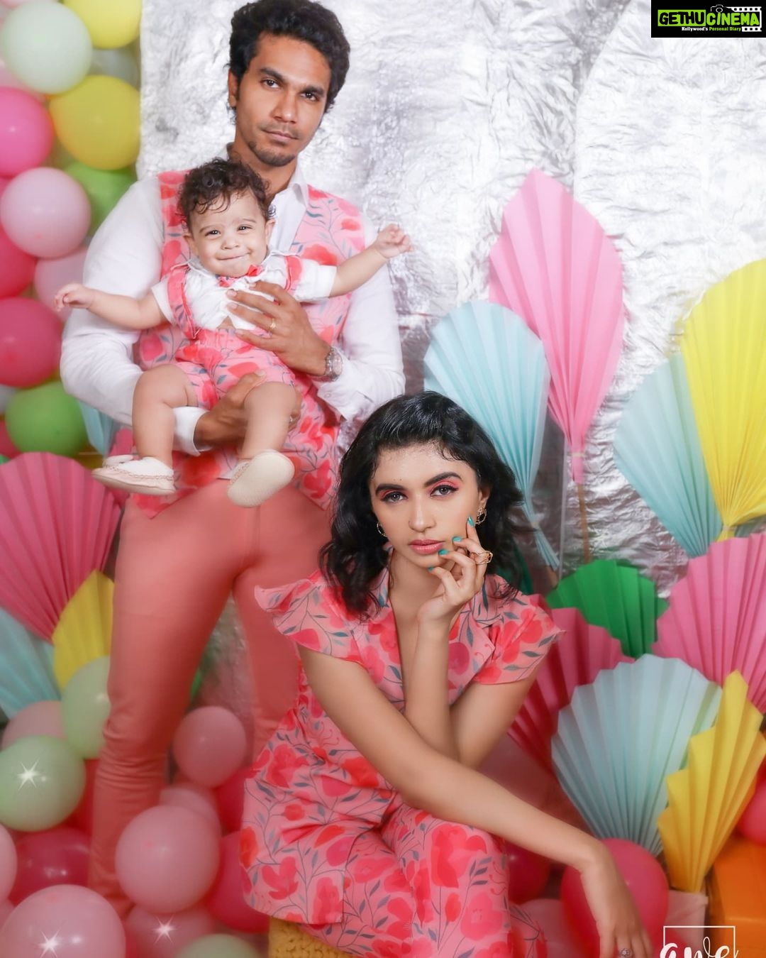 Harija Instagram - Couldn't stop Posting these amazing moments with our son .... Especially him yawning ..... Retro is Real CLARA A Picture painted bright with various colours of joy, delight, and euphoric experiences . Introducing our bud Avyagh To more love, laughter and happiness and of course, diaper changes :) Photography & Styling-@the_girl_with_the_cam_ visual - @khiranramesh MUAH - @sindhuja_srinivasann Costume Partner - @anveshanaclothing Jewellery Partner - @urbanitii Decor Partner - @prakriti_events Furniture - @magadale_furnitur_coimbatore