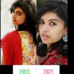 Harija Instagram - 🤣🤣🤣 so much changed except the pose🤣... 2013 to 2021.... Life is teaching me lessons everyday... But I'm happy that I'm in a better frame of mind .... 📸 #harija #memories