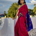 Harija Instagram - Isn't the saree very beautiful.... Kaithari nesavu sarees are the best and my favourite too ... @kaithari_nesavu_sarees they have some amazing COLLECTIONS and u gotta check them out ... Let's support our handloom weavers... @kaithari_nesavu_sarees @amar_theinfinity_e thank u fr these pictures 😘📸 Note - it's not a paid promotionq