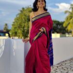 Harija Instagram - Isn't the saree very beautiful.... Kaithari nesavu sarees are the best and my favourite too ... @kaithari_nesavu_sarees they have some amazing COLLECTIONS and u gotta check them out ... Let's support our handloom weavers... @kaithari_nesavu_sarees @amar_theinfinity_e thank u fr these pictures 😘📸 Note - it's not a paid promotionq