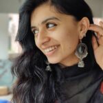 Harija Instagram - #Collab These shiny silvery earrings are my new favorite. #getstyledwithamazon @amazonfashionin