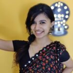 Harija Instagram - One of ma favourite combos... Black and Red floral saree Pc - @amar_theinfinity_e 😘 #black #red #harija