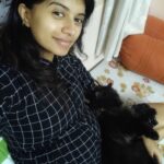 Harija Instagram - My second trimester story with zuzu... I took this pic when I was six months pregnant.... I still remember how my cat(my daughter zuzu) was so attached towards me ... It seemed lik she was protecting me and the baby...and I understood something from her behaviour .. nothing should stop me from caressing her...... Becoz that is what she s expecting ... Unconditional love from me ... Even when the baby comes she will have the same attention I had given her before... To be honest she was a big support mentally for me... Her purring soothes me... When she plays with me I just forget all the stress that was not letting me see things clearing .... Having a pet or pets in your life is a gift that u bring for yourself in ur life... I have 2 more cats and 2 dogs in ma home town who have made me feel the same way... They are my family and families stand with u during ur tough period... And they did justice to that line❤️ my lovables will soon upload pics with the rest of my pets Note - I'm not biased over cats ... My intention here is to explain pets and their behaviours.. no matter which animal u have .... It's all the same when it comes to love😘 #pet #petlovers ylove
