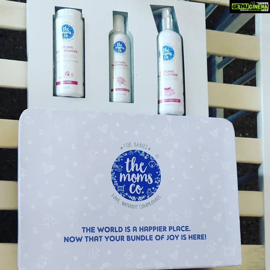 Harija Instagram - @themomsco thank u so much for this amazing gift❄️ ... Your mantra ( Love without compromise) a reflection of every mom's unconditional love for her child is a great vision .... These natural products (toxin free) is very much needed for all the super babies out there...