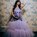 Harija Instagram - I love my baby bump... Every single day I'm grateful for you💟 Designing and styling @shyn_fascino ,Who else can make me feel this way with her outfits other than Shiny. She knows exactly what I want. @fascinodresses_by_shyn MUA @shiny_mua ❤️ Pics @weddingtales_prabu #bump #bumpshoot #lavender #harija #dresslove #makeup #babyshoot #pregnancydiaries #love #makeover #cloudnine