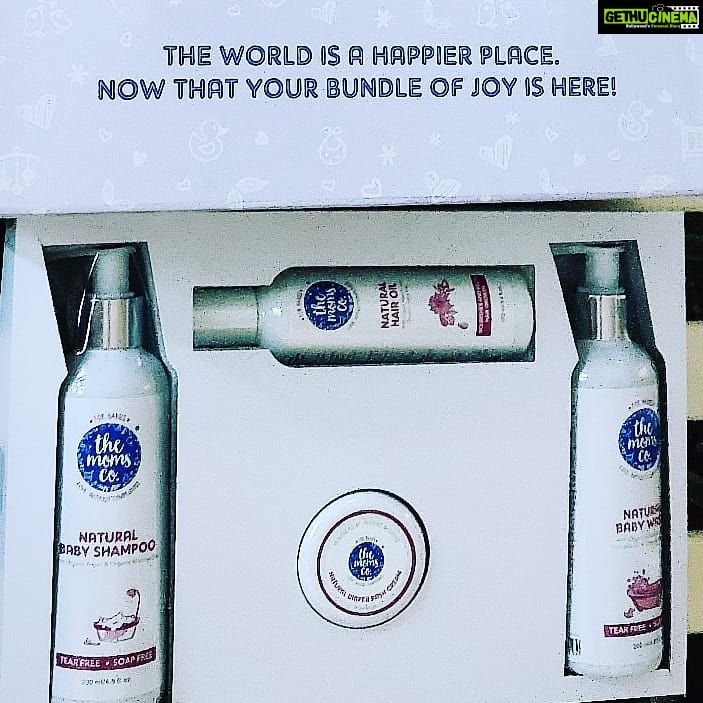 Harija Instagram - @themomsco thank u so much for this amazing gift❄️ ... Your mantra ( Love without compromise) a reflection of every mom's unconditional love for her child is a great vision .... These natural products (toxin free) is very much needed for all the super babies out there...