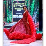Harija Instagram - When you flow with ur dress❤️ Showstopper Coimbatore Style Week Costume - @fascinodresses_by_shyn of all your dresses so for this is one of my favourites😍@shyn_fascino Pc - @thephototodayofficial Mua - @makeoverbybrindha #reddress #wedding #weddingphotography #weddingscenes #ramp