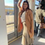 Hebah Patel Instagram - Catching trams! Not feelings! ( horrible caption) 🍂