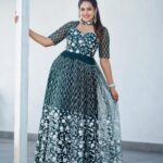 Himaja Instagram – I hope your day is amazing as you are😍
Outfit by @pattusareeswholesale 
#designergowns #designerwear #dress #dressmaterial #treditional #homely #fashion #gown #longfrocks