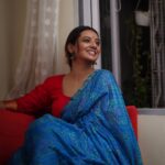 Isha Chawla Instagram - When you’re in love with yourself. ♥️ 🧿 . . P.C - @karteeksivagouni #eshachawla #saree #sareelove #red #traditional #teluguactress #tollywood #bindi #muskurahat #gratitude #love #happiness