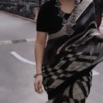 Isha Chawla Instagram - 🖤 . . . . #eshachawla #trendingreels #saree #sareelove #monochrome #fashion #tollywood