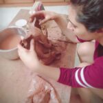 Isha Chawla Instagram - This was the most beautiful experience 🤎 making my Clay Ganpati with my own hands .... REMINDER OF THE ONLY PRINCIPLE OF LIFE “IMPERMANENCE “ . Mitti se aaya hoon aur mitti mein hi mil jaaoonga ... 🙏 #ganpati2020 #ganpatibappamorya #ecoganesha #ecofriendly #mud #clayganesha #love #blessings #ganesha #ganeshchaturthi