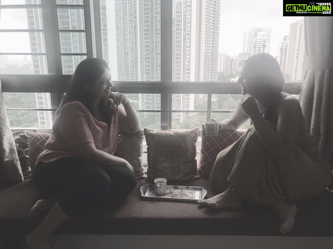 Isha Chawla Instagram - Chai pe charcha with #sisterlove ... everything can be resolved over a or may be a few cups of teas . . . . . #chaipecharcha #family #love #chai #tealovers #teadrinkers #pyaar #gratitude #gossip #gupshup
