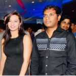 Isha Chawla Instagram - TBT A still from my first film’s premier #premakavali . Wearing a non designer dress with my sisters diamond earrings 💎 . I don’t know why we give so much importance to vanity now . Well the most precious one is the man next to me . @anuprubensmusic the Music director , who gave the film it’s SUPER DUPER HIT MUSIC and went on to become a treasured friend . May there be Music and friendship in our lives always . And I hope this combination is repeated several times . N WE REMAIN COLOUR COORDINATED ALWAYS . 🖤 . . . . #mysic #premakavalisong #friendship #actor #musicdirector #musiccomposer #premakavali #priyatama #manasantamukkaluchesi #listentomyheart #chirunavve #throwbackthursday #tbt