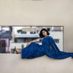 Isha Chawla Instagram – Living the Life . ❤️🧿🧿🧿 P.C – @karteeksivagouni 
Styled by – @rishita.madas 
Hair and Make up – @cozytoglam 
#ishachawla #blue #love #life #indianwear #saree #pyaar #livelifekingsize #gratitude