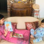 Isha Chawla Instagram - N the weekend is about spending time with family❤️❤️❤️ Try interacting with each other this weekend . Spend some time talking , watching something together, cooking or eating your favourite dishes , rejuvenate to restart. Simple things in life bring great joy . #happyweekend #family #joy #simplejoys #books #storytelling #love #siblings #happiness
