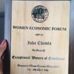 Isha Chawla Instagram - Thank you @womenecoforum for this one . 🙏🙏🙏 #women #economicforum #womenpavetheway #gratitude #love #honoured