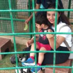 Isha Chawla Instagram – My mother always believed that we belong in the zoo … I think i agree with her today . 🙈🙈🙈 #zoo #animallovers #gratitude #mahi #veer #mahinveer #massilove #familytime #summer #vacay #familylove #lovemyfamily