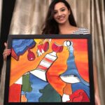 Isha Chawla Instagram - Sharing another piece of my Art or should i say a piece of me . ❤️ #oiloncanvas #art #painter #artist #ishachawla #love #passion