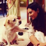 Isha Chawla Instagram - Throw back to when #chanel was physically a part of our lives ♥️ Wish we had better camera phones then . 🙈 . #eshachawla #puppylove