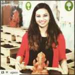Isha Chawla Instagram - #Repost @ugaoo with @get_repost ・・・ A big thanks to Isha Chawla for choosing to go #GREEN with us 💚☘️ #treeganesha #ugaoo #ecofriendly #gogreen #festival #ganeshchaturthi #ganpatibappamorya