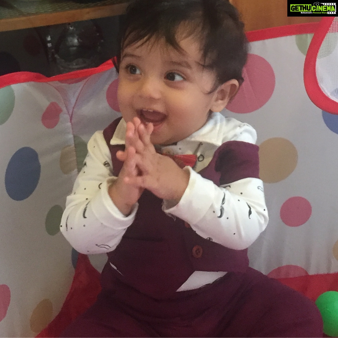 Isha Chawla Instagram - Veerβs 1st bday .... love kids ...πππ... #1stbirthday #love #happiness #life #lifeline #veer #massi #massilove #thank you #universe