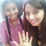 Isha Chawla Instagram - Beautiful nail art by my sweetheart Mohini ... #feelingproud 😘 @amanya_org #lifeline #happiness #independence #love #indebtedtotheuniverse