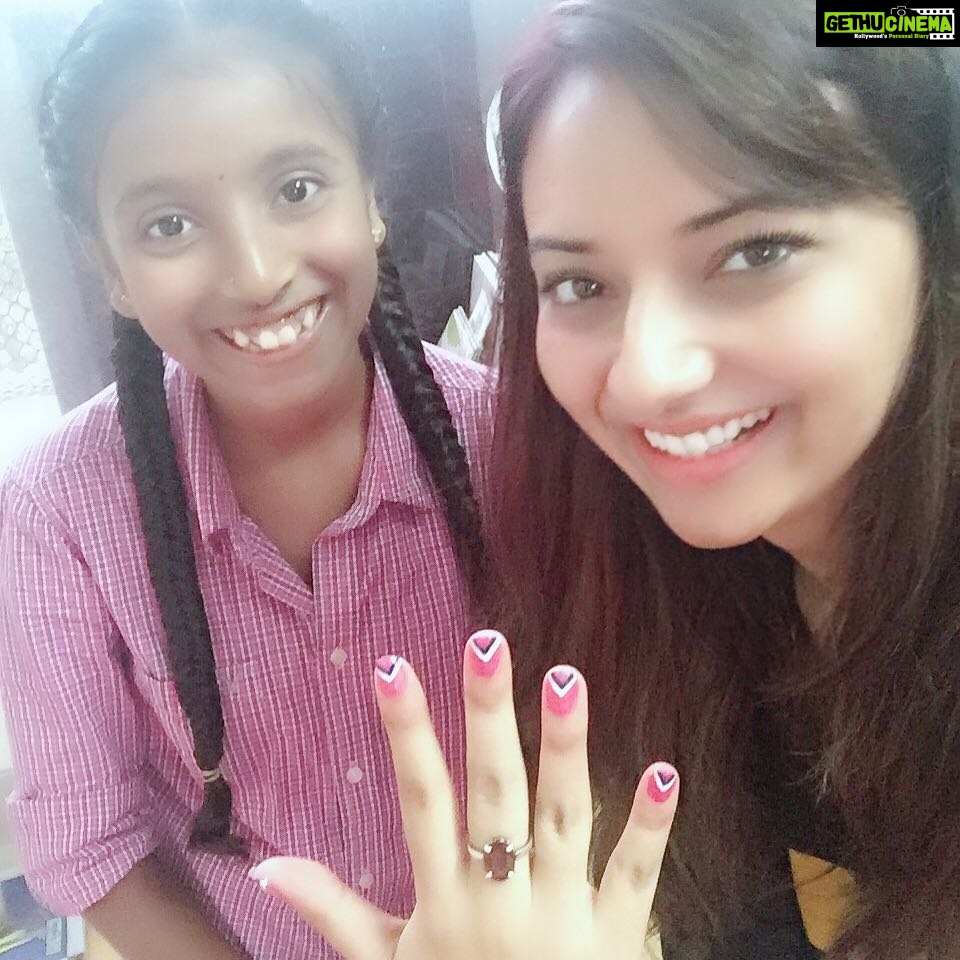 Isha Chawla Instagram - Beautiful nail art by my sweetheart Mohini ... #feelingproud 😘 @amanya_org #lifeline #happiness #independence #love #indebtedtotheuniverse