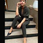 Ishita Dutta Instagram - #Drishyam2 So excited for you guys to watch it ❤️❤️❤️ Outfit: @shalinirathodofficial Stylist: @styledbynikinagda
