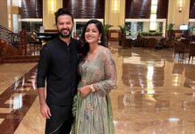 Ishita Dutta Instagram - Diwali Celebrations 🪔 💫 . . . Outfits @poonammittalofficial @viralmantra @_umangmehta #diwali #celebration #couplegoals Mumbai, Maharashtra