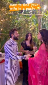 Ishita Dutta Instagram - How to find your wife in a party 😜 . . . #justforfun #jokes #funny #couplegoals