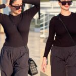 Kainaat Arora Instagram - Black says I don’t Bother You & You Don’t Bother me … 🖤 🖤 🖤 🖤 🖤 🖤 #kainaatarora SAL at Burj Al Arab