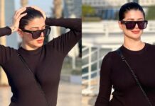 Kainaat Arora Instagram - Black says I don’t Bother You & You Don’t Bother me … 🖤 🖤 🖤 🖤 🖤 🖤 #kainaatarora SAL at Burj Al Arab