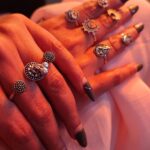 Kalpika Ganesh Instagram - @ajiolife @ajio_fashion_shopping @ajiolife_india @onlineajio @ajioluxe Styling by ME🥰 #rings #toerings #brass #metal #ajio #onlineshopping #longnails #nailart Hitex Exhibition Centre