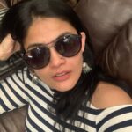 Kalpika Ganesh Instagram - Swag se karenge sab ka swagath #kalpika #iamkalpika #swag #stripes #bnw #shades #jhumki #nosepin #selfie #iphonexr Jubilee Hills