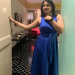 Kalpika Ganesh Instagram - Did I EWOKE you💙 Wardrobe @ewoke.studio #parolethemovie #promotions #chennai #tamil #blue #phoneclicks #iamkalpika #kalpika Phoenix MarketCity (Chennai)