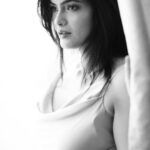 Kalpika Ganesh Instagram - When the climate does give you a reason to stare🤍🖤🤍 📸 @karteeksivagouni #iamkalpika #kalpikaganesh #bnw #blackandwhite #curtains #gaze