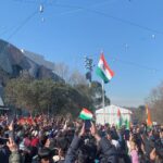 Kalpika Ganesh Instagram - I was lucky enough to celebrate the 75th Independence Day back here in Melbourne It was so so warming to see how the bonding between Australia and India flourished over time and how we Indians are welcomed so generously To much more achievements and togetherness between people states countries … We have come very long Jai Hind 🇮🇳 #happyindependenceday #75thindependenceday #federationsquare #melbourne #australia #india #indianflag #tiranga Federation Square