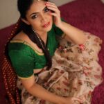 Kalpika Ganesh Instagram - REPLENISH🦚 Look curated by my sweetheart @krishnashanthim long long ago MUH @makeupbykrishnaveni Clicked by @karteeksivagouni #nofilter #noedit #kalpika #nosering