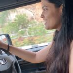 Kalpika Ganesh Instagram - When THAR reaches 100/120 Single hand drive gets kick start #drive #highway #wearseatbelt #thar