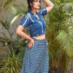 Kalpika Ganesh Instagram - When summers are here Show it your casual best along with most comfy and trendy customised clothing made by @sr_label_by_yaminireddy Clicked by @saicharanthejareddyphotography MUH @thimmappa180 #summer #summerwear #casualoutfit #cotton #trendy #palazzo #croptop #blue
